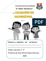 Evaluacion de Salida de Matematica