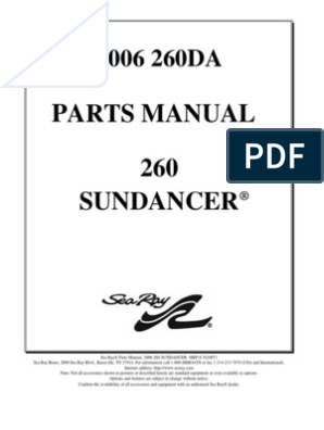 260DA Parts Manual, PDF, Anchor