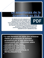 La Ensen Anza de La Gramatica en ELE