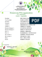 Homeroom PTA Organization: S.Y. 2020 - 2021 Grade V-Aguinaldo