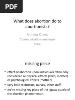 What Does Abortion Do To Abortionists