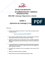 Tarea 3 (Aplicación de Liderazgo y Coaching)