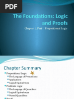 The Foundations: Logic and Proofs: Chapter 1, Part I: Propositional Logic