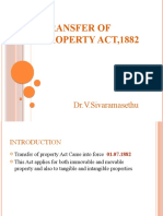 Transfer of Property Act, 1882: Dr.V.Sivaramasethu
