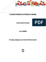 El Discurso Pedagógico en Actividades de Formación