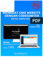 Membuat CMS WebSite Dengan Codigniter Dari Nol Sampai Online 20.21.1686 - Ebook - Free