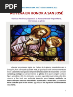 Novena A San José Dormido | PDF | María, madre de Jesús | Oración