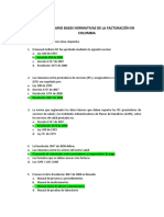 Cuestionario Bases Normativas de La Facturación en Colombia