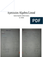 Ejercicios algebra lineal