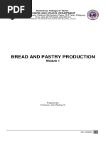 Bread and Pastry Module 1