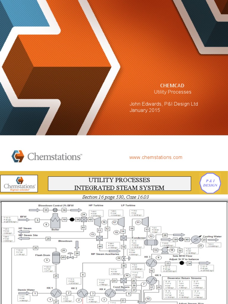 CHEMCAD Utility Processes Overview | PDF | Cogeneration | Steam