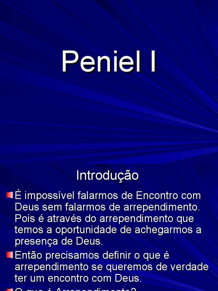 Significado de Peniel e Arrependimento | PDF | Pecado | Deus