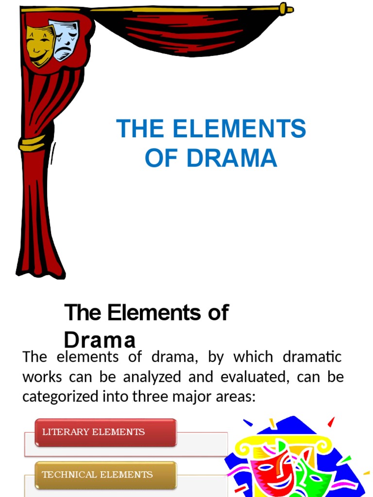 Elements of Drama PDF Play (Theatre) Plot (Narrative)