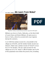 What Can We Learn From Woke?: Name: John Doe Date: 2012