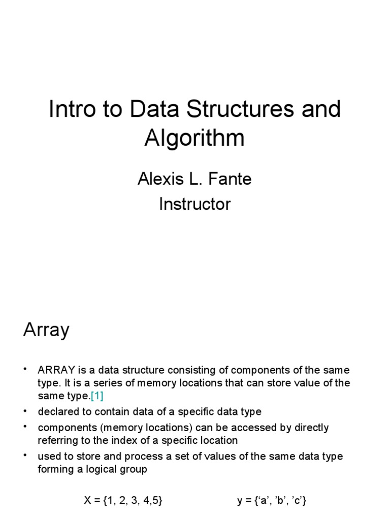 Intro To Data Structures and Algorithm | Download Free PDF | Areas Of ...