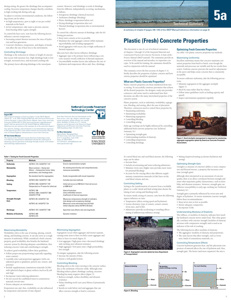 Controlling Plastic Concrete Properties | PDF | Casting (Metalworking ...