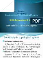 Continuity and Homeomorphisms in Topological Spaces