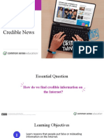 Finding Credible News - Lesson Slides