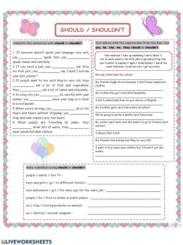 You, He, She, We, They Should or Shouldn't | PDF | Self-Improvement ...