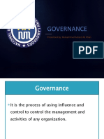 Governance: Presented By: Muhammad Asfand Ali Khan