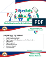 StaySafe.Ph DL for Establishments Module