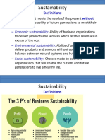 Sustainability: Definitions Without Compromising