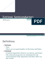 Extrinsic Semiconductors