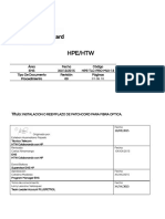 HPE-TLC-PRO-MLV-13 Instalacion o Reemplazo de Pathcord de FO