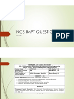 NCS IMPT EXAM MATERIAL