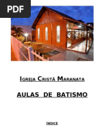 Aulas sobre Batismo