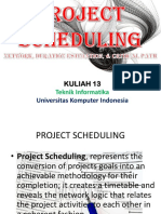 Kuliah 13 - Project Scheduling - Network, Resource Critical Path