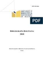 Bibliografia Boliviana 2010