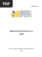 Bibliografia Boliviana 2010