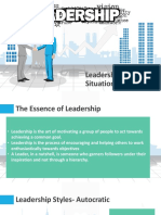 Leadership Styles & Situational Leadership