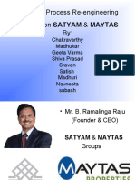 Business Process Re-Engineering Seminar On SATYAM & MAYTAS by