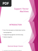 Support Vector Machines