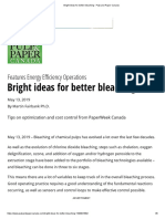 Bright Ideas For Better Bleaching - Pulp and Paper Canada