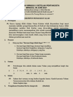 Liturgi Ibadah Minggu 13 Juni 2021