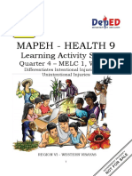 Mapeh - Health 9: Learning Activity Sheet