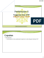 Pertemuan 5 - Array PHP