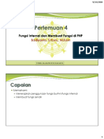 Pertemuan 4 - Fungsi PHP