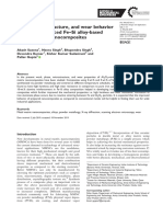 Phase, Microstructure, and Wear Behavior of Al2O3-reinforced Fe-Si Alloy-Based Metal Matrix Nanocomposites