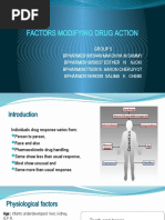 Factors Modifying Drug Action Ppt-1