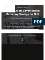 How to Create Marketing Strategy 2019