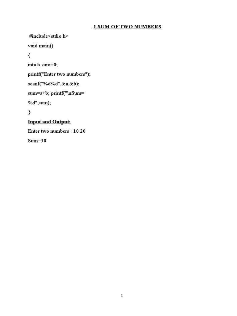 CS8261 C Programming Lab Manual With All 18 Programs | PDF | Body Mass ...