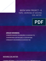 Beem Mini Project - 5: Topic: Working of Moving Coil Meter