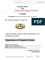 Department of Computer Science: Lecture Notes ON