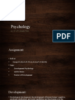 Assignment of Psychology