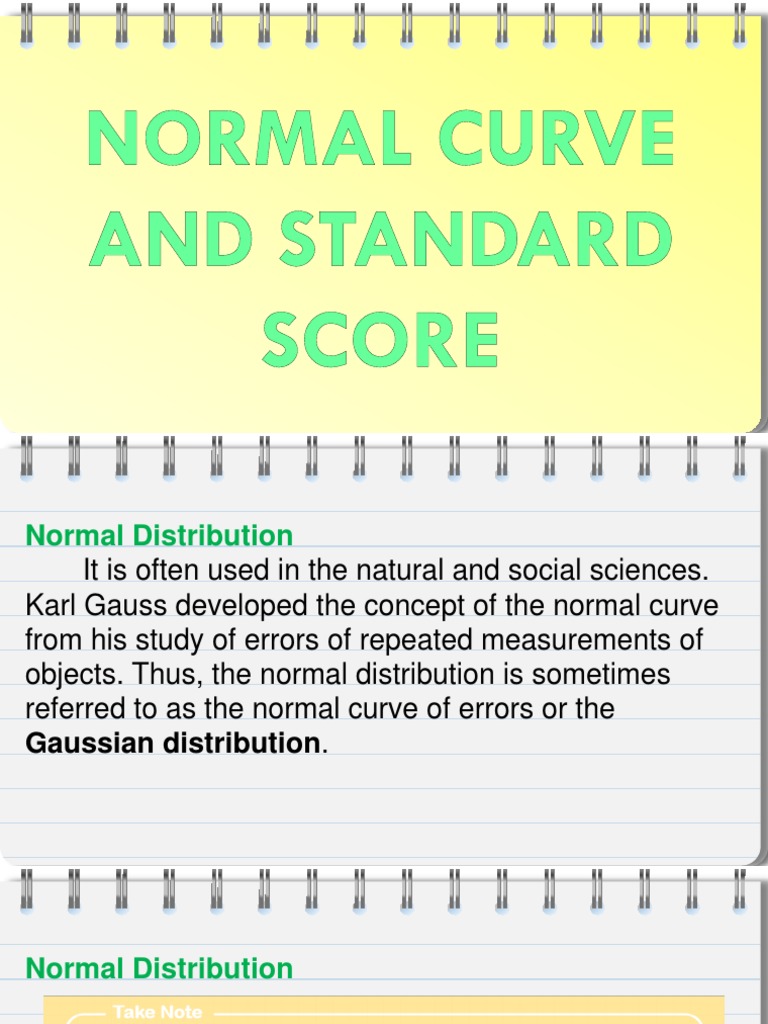 Understanding the Standard Score Curve | PDF | Standard Score | Normal ...