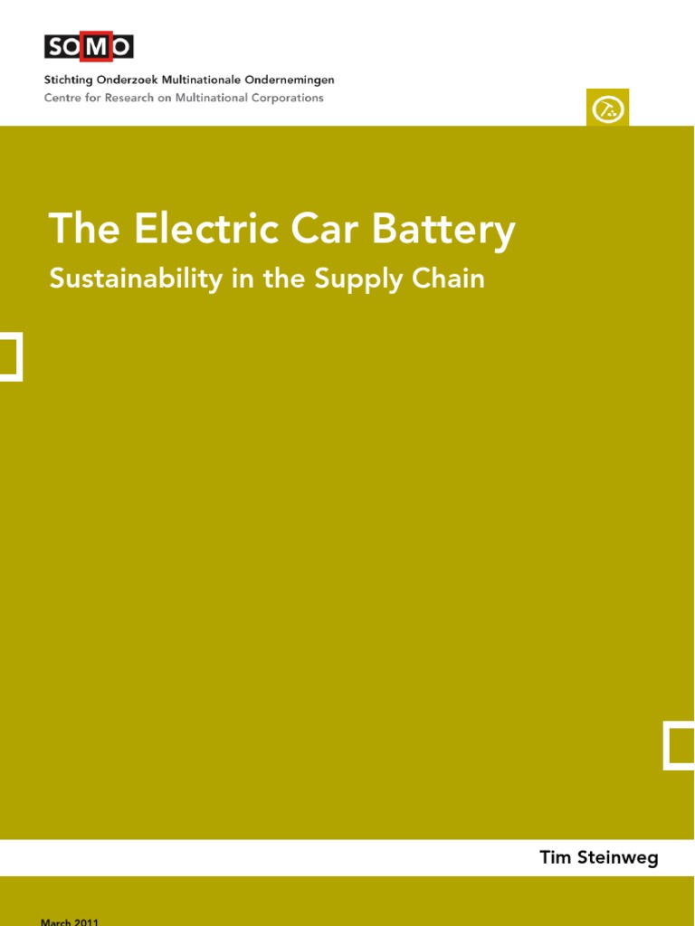 Electric Car Battery Supply Chain Analysis | PDF | Electric Vehicle ...